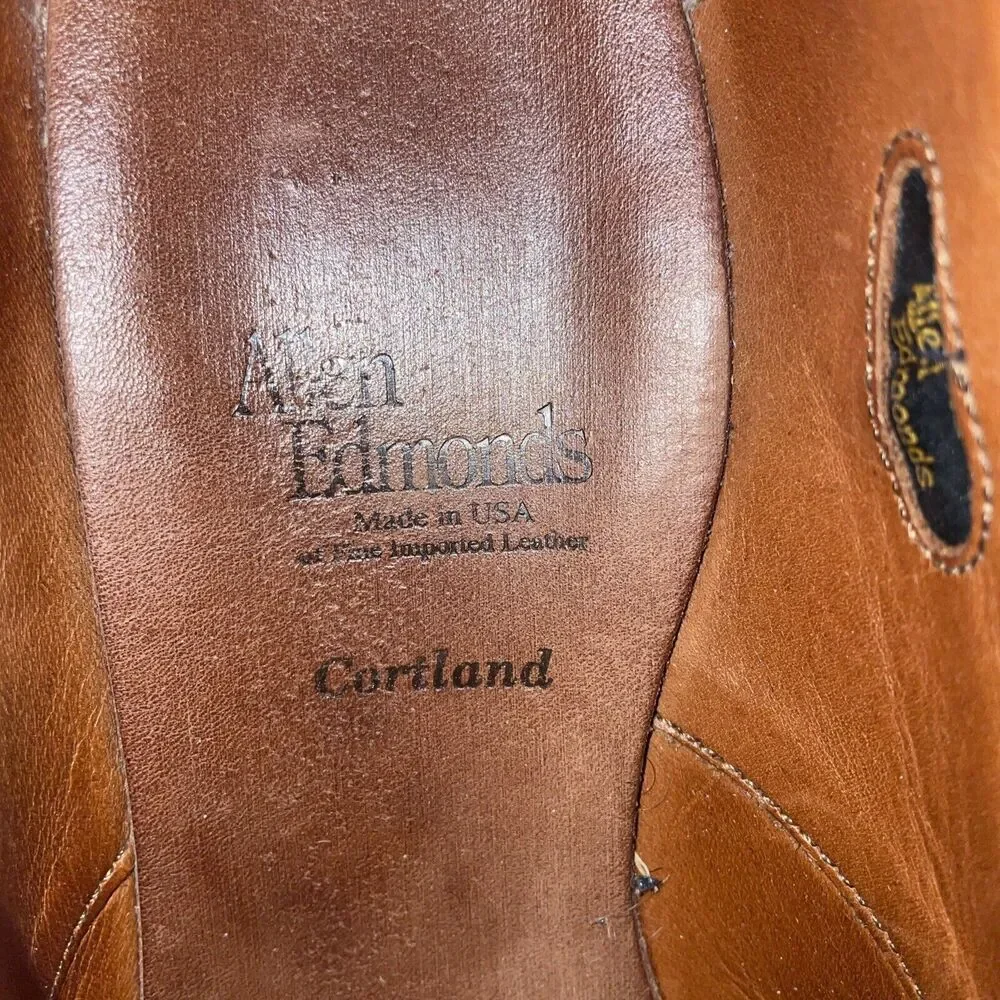 Allen Edmonds Cortland Men’s Captoe Dress Shoes Size 9 M Black Leather Oxford
